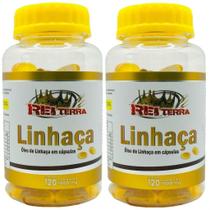 Kit 2 Óleo De Linhaça 240 Cápsulas - Rei Terra