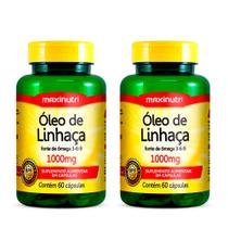Kit 2 Óleo de Linhaça 60 Capsulas 1000mg Maxinutri