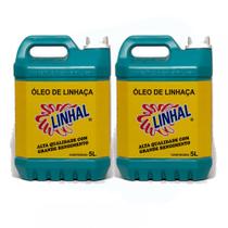 Kit 2 Óleo De Linhaça Linhal 5 Lt Cada Impermeabil. Madeira