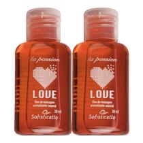 Kit 2 Óleo De Massagem Sensual Sensação Love Amarula