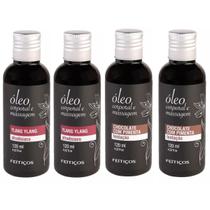 Kit 2 Oleo de Massagem Ylang Ylang e 2 Chocolate com Pimenta