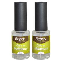 Kit 2 Óleo de Melaleuca 9ml Repos Contra Fungos E Micoses