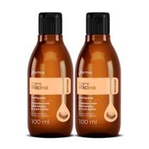 Kit 2 Óleo de Rícino Capilar Farmax 100% Puro 100ml