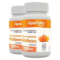 Kit 2 Óleo de Semente de Abóbora 1000mg Apisnutri 60 cápsulas Kit 2 Óleo de Semente de Abóbora 1000mg Apisnutri 60 cápsulas