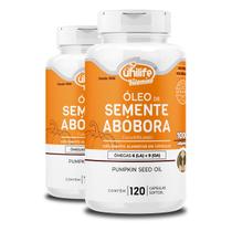Kit 2 Óleo de Semente de Abóbora Unilife 120 Cápsulas Kit 2 Óleo de Semente de Abóbora Unilife 120 Cápsulas