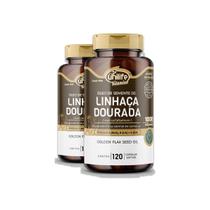 Kit 2 Óleo de Semente de Linhaça Dourada Unilife 120 cápsulas