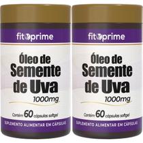 Kit 2 Óleo de Semente de Uva 1000mg 60 cápsulas Fitoprime