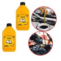 Kit 2 Óleo Do Motor Sae 20W-50 Sl Max Api Sl Bardahl 1 Litro