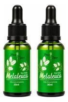 Kit 2 Óleo Essencial De Melaleuca Tea Tree 30ml 100% Puro - NoBrand Kit 2 Óleo Essencial De Melaleuca Tea Tree 30ml 100% Puro - NoBrand