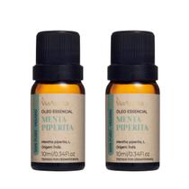 Kit 2 Óleo Essencial de Menta Piperita Via Aroma 10ml - Hortelã Pimenta Kit 2 Óleo Essencial de Menta Piperita Via Aroma 10ml - Hortelã Pimenta