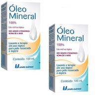 kit 2 Oleo Mineral 100ml Laxante e Terapia - União Química