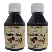 Kit 2 Óleo Natural De Amêndoas Doces 100Ml - Delfino