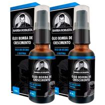 Kit 2 Óleo Para Barba Hidrata Modela Fortalece Barba Robusta