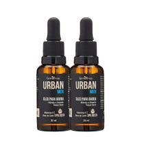 Kit 2 Óleo para Barba Hidratante Amaciar os Pelos Toque Seco IPA Beer 30ml Urban Men