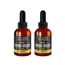 Kit 2 Óleo para Barba Hidratante Fortalecedor Amacia 40ml Bio Extratus