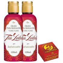 Kit 2 Óleo Para Massagem Tia Leilah + Pomada Fogo do Dragão Original