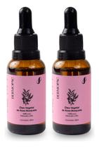Kit 2 Óleo Rosa Mosqueta 100% Puro Natural Prensado A Frio Capilar Pele Cabelo Facial Pele Dermopac