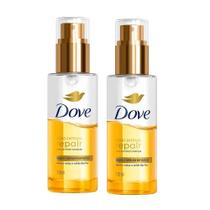 Kit 2 Óleo + Sérum Bifásico Finalizador Dove Bond Repair Reparação Intensa 110ml Cada