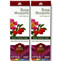 Kit 2 Óleo Vegetal Rosa Mosqueta 20ml Wnf Rosa Rubiginosa.