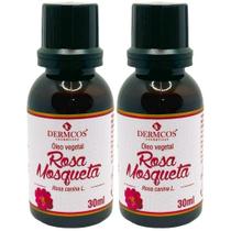 Kit 2 Óleo Vegetal Rosa Mosqueta 30ml - Dermcos Cosméticos