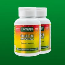 Kit 2 Óleos de Avestruz em Cápsulas Ômegas 3, 6, 7 e 9 SELO ANVISA ORIGINAL