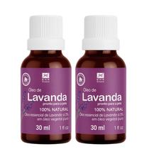 Kit 2 Óleos De Lavanda 30ml - Pronto Para Pele
