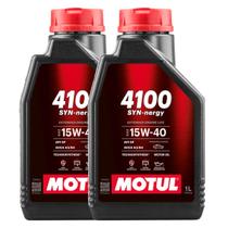 Kit 2 Óleos de Motor Motul 4100 SYN-Nergy Semi Sintético 15W40 Api SP Renault Volkswagen Kit 2 Óleos de Motor Motul 4100 SYN-Nergy Semi Sintético 15W40 Api SP Renault Volkswagen