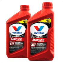 Kit 2 Oleos de Transmissao Automatico ATF Multi Vehicle Transmission Fluid Lubrificante de Cambio Maxlife Mercon V Cvt Sintético 1L Valvoline