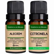 Kit 2 Óleos Essenciais 10ml - Alecrim + Citronela