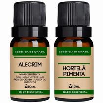 Kit 2 Óleos Essenciais 10ml - Alecrim + Menta Piperita