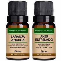 Kit 2 Óleos Essenciais 10ml - Laranja Amarga + Anis