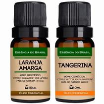 Kit 2 Óleos Essenciais 10Ml - Laranja Amarga + Tangerina