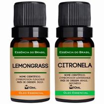 Kit 2 Óleos Essenciais 10ml - Lemongrass + Citronela