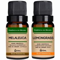 Kit 2 Óleos Essenciais 10ml - Melaleuca + Lemongrass Kit 2 Óleos Essenciais 10ml - Melaleuca + Lemongrass