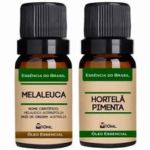 Kit 2 Óleos Essenciais 10ml - Melaleuca + Menta Piperita Kit 2 Óleos Essenciais 10ml - Melaleuca + Menta Piperita