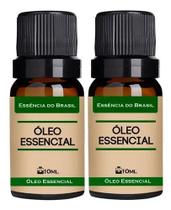 Kit 2 Óleos Essenciais 10ml - Menta Piperita + Citronela Kit 2 Óleos Essenciais 10ml - Menta Piperita + Citronela