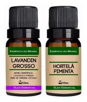 Kit 2 Óleos Essenciais 10Ml - Menta Piperita + Lavandim