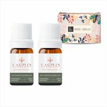 Kit 2 Óleos Essenciais de Eucalipto Glóbulus Laszlo com 1 Necessaire Minhas Sinergias
