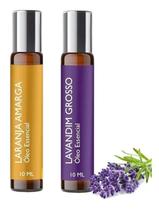 Kit 2 Óleos Essenciais Laranja Amarga E Lavandin Rollon 10Ml Kit 2 Óleos Essenciais Laranja Amarga E Lavandin Rollon 10Ml