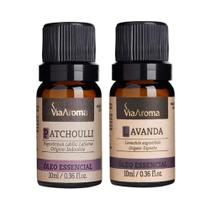 Kit 2 Oleos Essenciais Lavanda e Patchoulli