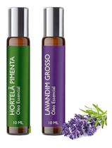 Kit 2 Óleos Essenciais Menta Piperita E Lavandin Rollon 10Ml Kit 2 Óleos Essenciais Menta Piperita E Lavandin Rollon 10Ml