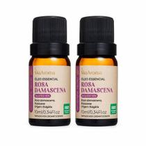 Kit 2 Óleos Essenciais Rosa Damascena 10% Via Aroma 10ml Original Aromaterapia Kit 2 Óleos Essenciais Rosa Damascena 10% Via Aroma 10ml Original Aromaterapia