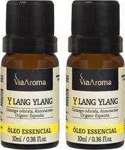 Kit 2 óleos essenciais ylang ylang via aroma