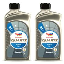 Kit 2 Óleos Semi Sintético 15W-40 Quartz 7000 SN TotalEnergies Kit 2 Óleos Semi Sintético 15W-40 Quartz 7000 SN TotalEnergies