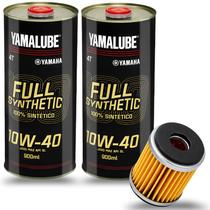 Kit 2 óleos yamalube 10w40 100% sintético + filtro de óleo fazer 250 fz25 xtz tenere 250 lander 250 Kit 2 óleos yamalube 10w40 100% sintético + filtro de óleo fazer 250 fz25 xtz tenere 250 lander 250