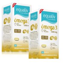 Kit 2 Ômega 3 1000mg 180 Capsulas Equaliv