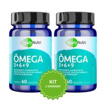 Kit 2 Ômega 3 6 9 1000mg 60 Caps QualyNutri Original Kit 2 Ômega 3 6 9 1000mg 60 Caps QualyNutri Original