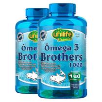 Kit 2 Ômega 3 Brothers 1200Mg 180 Cápsulas Unilife Kit 2 Ômega 3 Brothers 1200Mg 180 Cápsulas Unilife