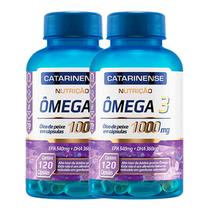 Kit 2 Ômega 3 Catarinense 1000mg 120 Cápsulas - Catarinense Kit 2 Ômega 3 Catarinense 1000mg 120 Cápsulas - Catarinense