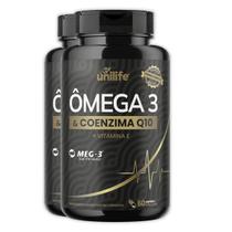 Kit 2 Ômega 3 + Coenzima Q10 Unilife 60 Cápsulas Kit 2 Ômega 3 + Coenzima Q10 Unilife 60 Cápsulas